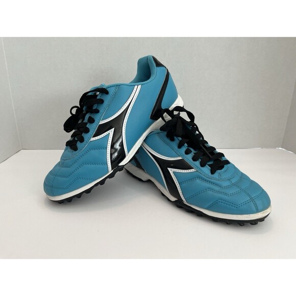 Diadora Sems Women's Blue and Black Soccer Futbol Molded Lace Up Cleats Size 8.5 - Picture 1 of 8